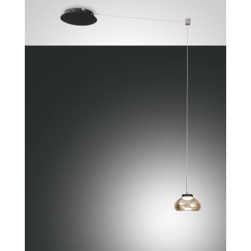 Fabas Luce Arabella Hanglamp LED Zwart, 1-licht