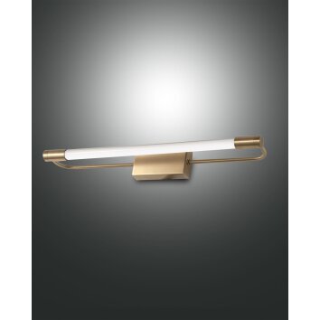 Fabas Luce Rapallo Muurlamp LED Messing, 1-licht