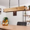 Olomouc Hanglamp Hout licht, Zwart, 4-lichts