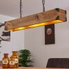 Olomouc Hanglamp Hout licht, Zwart, 4-lichts