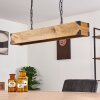 Olomouc Hanglamp Hout licht, Zwart, 4-lichts