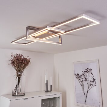 Omega Plafondlamp LED Nikkel mat, 1-licht