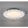 Reality Sunflower Plafondlamp LED Wit, 2-lichts, Afstandsbediening, Kleurwisselaar