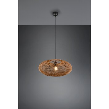 Trio Hedda Hanglamp Zwart, 1-licht