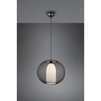 Trio Filo Hanglamp Zwart, 1-licht