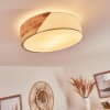 Mjelstad Plafondlamp Bruin, Wit, 2-lichts