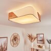 Mjelstad Plafondlamp Bruin, Wit, 2-lichts