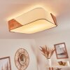 Mjelstad Plafondlamp Bruin, Wit, 2-lichts