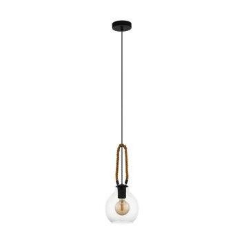 Eglo-Leuchten RODING Hanglamp Bruin, Zwart, 1-licht