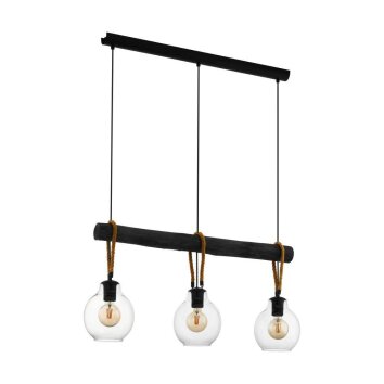 Eglo-Leuchten RODING Hanglamp Bruin, Zwart, 3-lichts