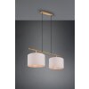 Trio-Leuchten Korba Hanglamp Bruin, 2-lichts