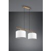 Trio-Leuchten Korba Hanglamp Bruin, 2-lichts