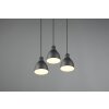 Trio-Leuchten Henley Hanglamp Zwart, 3-lichts