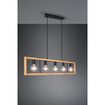 Trio-Leuchten Agra Hanglamp Zwart, 5-lichts