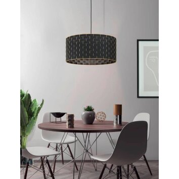 Eglo-Leuchten MARASALES Hanglamp Zwart, 1-licht