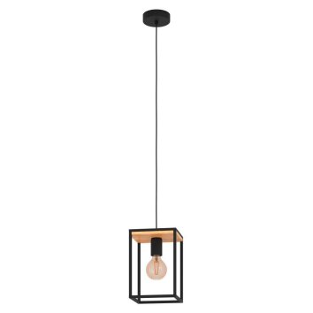 Eglo-Leuchten LIBERTAD Hanglamp Bruin, Zwart, 1-licht