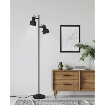 Eglo-Leuchten CASIBARE Staande lamp Zwart, 2-lichts