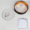 Opatija Plafondlamp LED Goud, Zwart, Wit, 1-licht