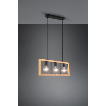 Trio-Leuchten Agra Hanglamp Zwart, 3-lichts