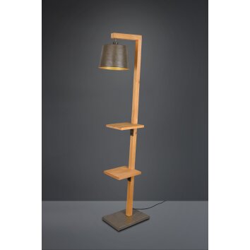 Trio-Leuchten Rodrigo Staande lamp Bruin, 1-licht