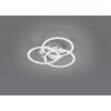 Reality Circle Plafondlamp LED Nikkel mat, 1-licht, Afstandsbediening