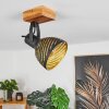 Racolo Plafondlamp Hout donker, 1-licht