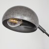 Siamado Staande lamp Hout donker, Nikkel mat, 5-lichts