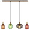 Globo NORMY Hanglamp Messing, 4-lichts