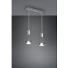 Trio-Leuchten Franklin Hanglamp LED Nikkel mat, 2-lichts