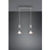 Trio-Leuchten Franklin Hanglamp LED Nikkel mat, 2-lichts