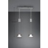 Trio-Leuchten Franklin Hanglamp LED Nikkel mat, 2-lichts