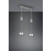 Trio-Leuchten Franklin Hanglamp LED Nikkel mat, 2-lichts