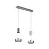 Trio-Leuchten Franklin Hanglamp LED Nikkel mat, 2-lichts