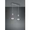 Trio-Leuchten Franklin Hanglamp LED Nikkel mat, 2-lichts