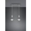 Trio-Leuchten Franklin Hanglamp LED Nikkel mat, 2-lichts