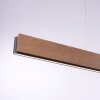 Paul-Neuhaus PALMA Hanglamp LED Grijs, Hout licht, 2-lichts, Afstandsbediening