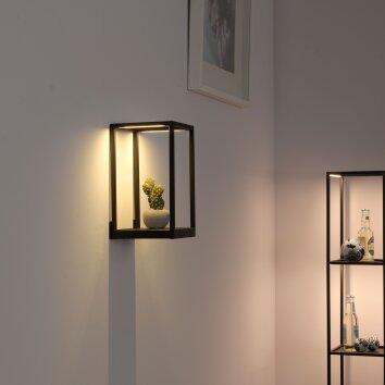 Paul-Neuhaus CONTURA Muurlamp LED Zwart, 2-lichts