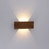 Paul-Neuhaus PALMA Muurlamp Grijs, Hout licht, 1-licht