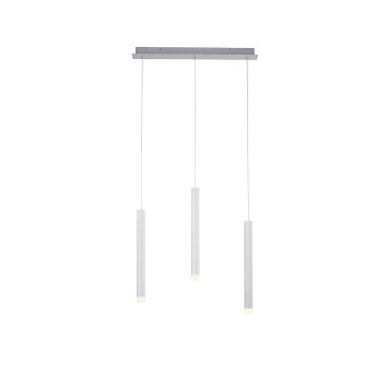 Leuchten-Direkt BRUNO Hanglamp LED Aluminium, 3-lichts