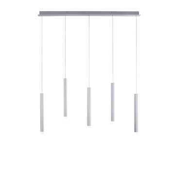 Leuchten-Direkt BRUNO Hanglamp LED Aluminium, 5-lichts