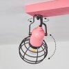 Builako Plafondlamp Roze, Zwart, 2-lichts