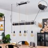 Ozo Hanglamp Champagne, Zwart, 5-lichts