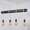 Ozo Hanglamp Champagne, Zwart, 5-lichts