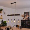 Ozo Hanglamp Champagne, Zwart, 5-lichts