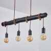 Larifano Hanglamp Bruin, Zwart, 4-lichts