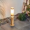 Tise Padverlichting Bruin, houtlook, 2-lichts