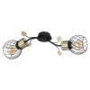 Globo LALLY Muurlamp Messing, Zwart, 2-lichts