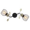 Globo LALLY Muurlamp Messing, Zwart, 2-lichts