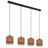 Globo ELMAR Hanger Zwart, 4-lichts