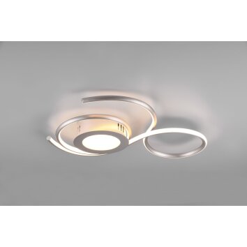 Trio-Leuchten Jive Plafondlamp LED Nikkel mat, 1-licht, Afstandsbediening